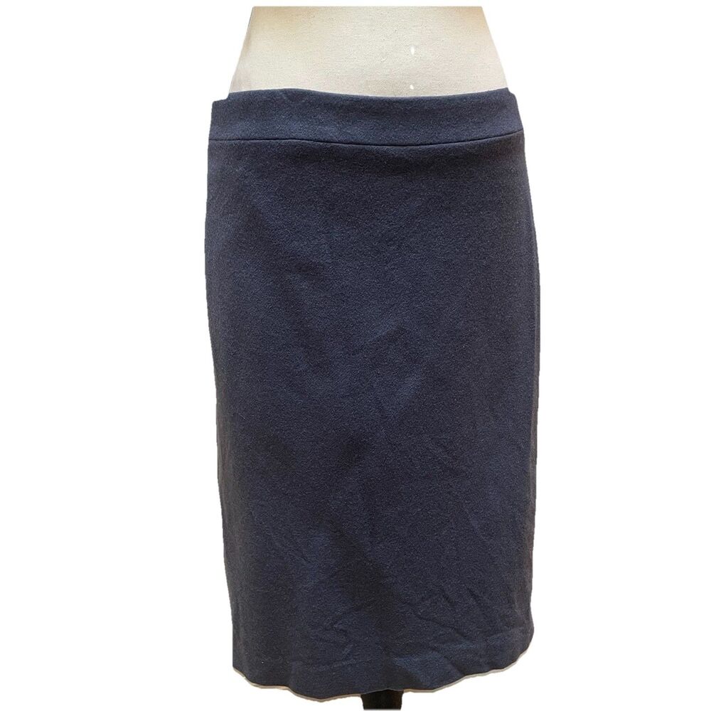 J Crew The Pencil Skirt 8 Charcoal Gray Lined Wool Blend Work Office Minimalist